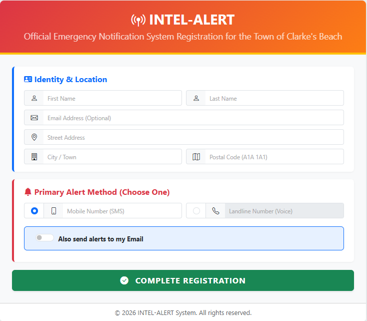 Sign Up Screen